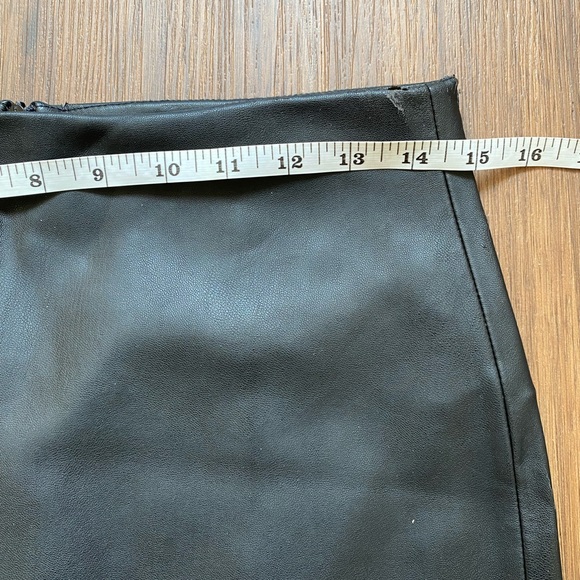 Zara Woman Faux Leather Midi Pencil Skirt - Picture 12 of 14
